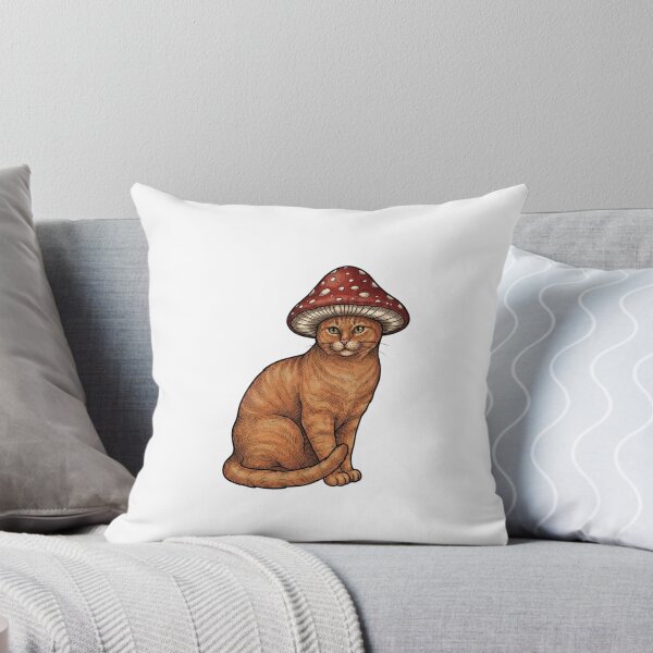 Item preview, Vintage Cat with Red Mushroom  designed and sold by SOUFIANE1991.