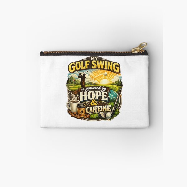 Item preview, Hope and Caffeine Golf Swing Design designed and sold by RMBPrintStudio.