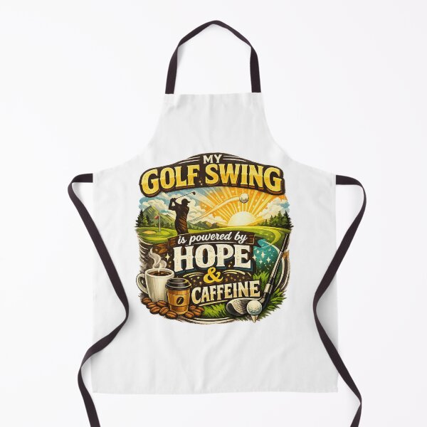 Item preview, Hope and Caffeine Golf Swing Design designed and sold by RMBPrintStudio.