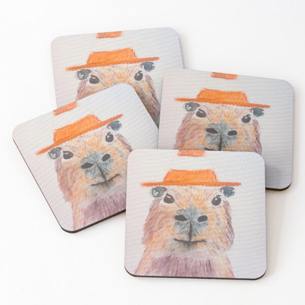 Item preview, Traffic Coned Capybara designed and sold by bekahfromearth.
