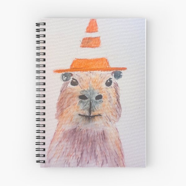 Item preview, Traffic Coned Capybara designed and sold by bekahfromearth.