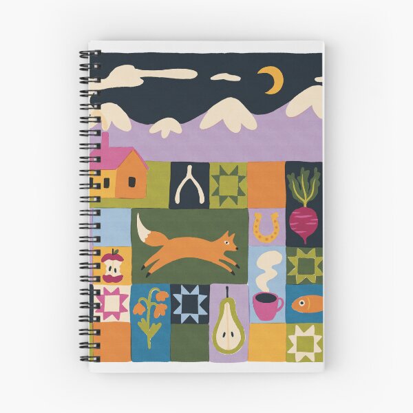 Item preview, Folk Art Landscape designed and sold by KitschByKate.