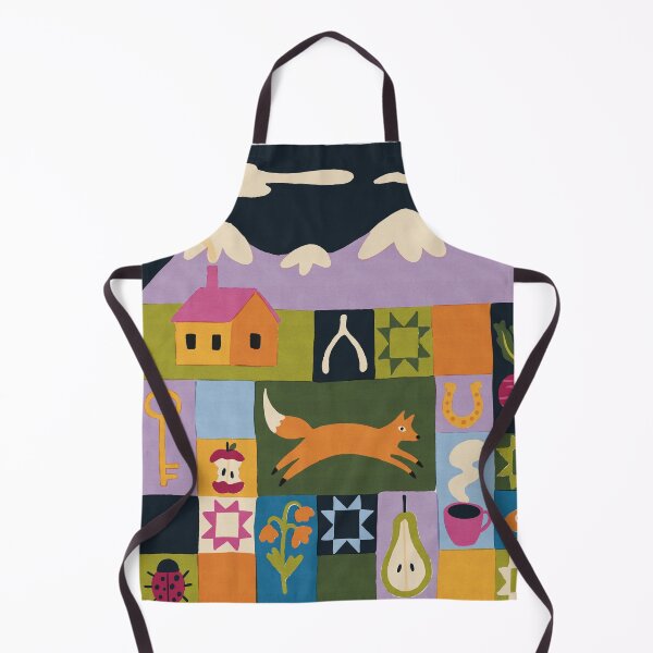 Item preview, Folk Art Landscape designed and sold by KitschByKate.