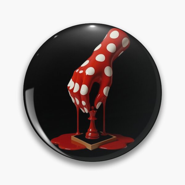 Item preview, Melting Polka Dot Hand Chess Move Strategy Art designed and sold by YourColorsWall.