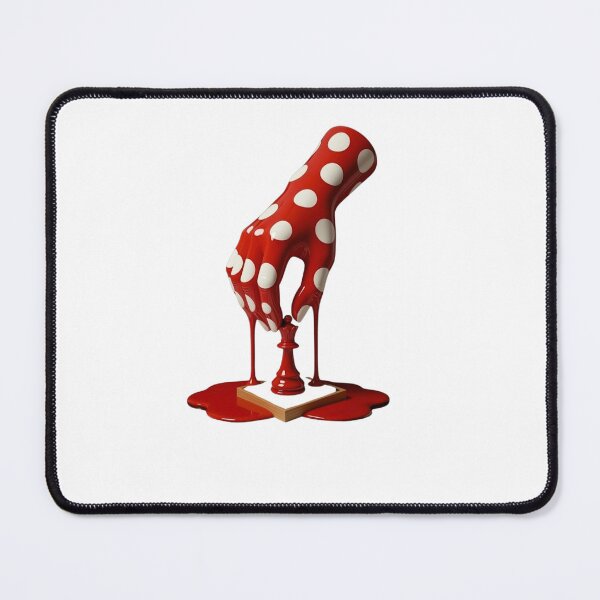 Item preview, Melting Polka Dot Hand Chess Move Strategy Art designed and sold by YourColorsWall.