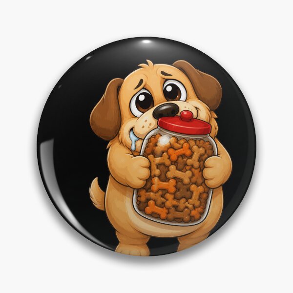 Item preview, Drooling Dog Treat Jar Obsession Funny Design designed and sold by BoyleDesignShop.
