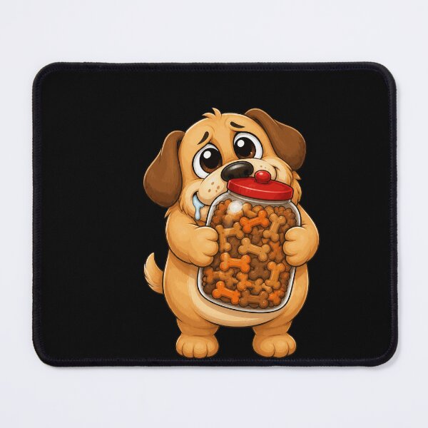 Item preview, Drooling Dog Treat Jar Obsession Funny Design designed and sold by BoyleDesignShop.