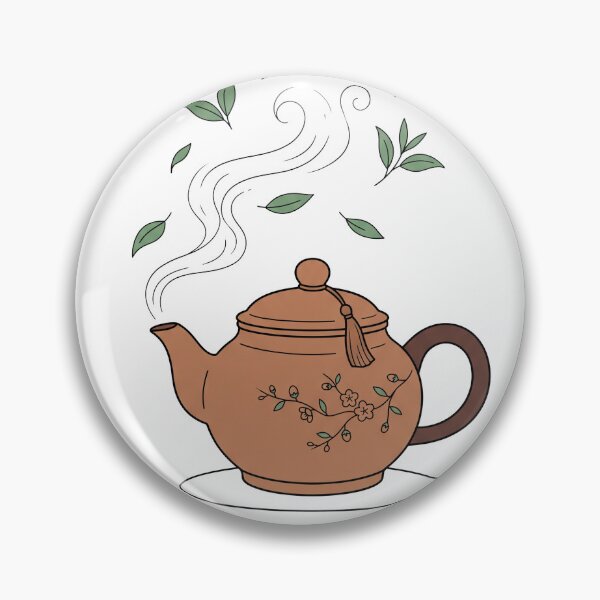 Item preview, Leaves From The Vine - Minimalist Teapot Line Art designed and sold by fowzi shokri.