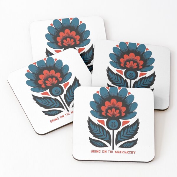 Item preview, Bring On The Matriarchy – Feminist Floral Folk Art Women's Rights designed and sold by Gbriel3.