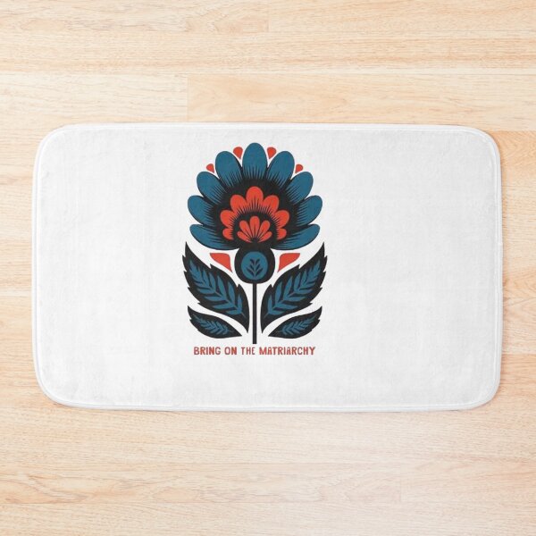 Item preview, Bring On The Matriarchy – Feminist Floral Folk Art Women's Rights designed and sold by Gbriel3.