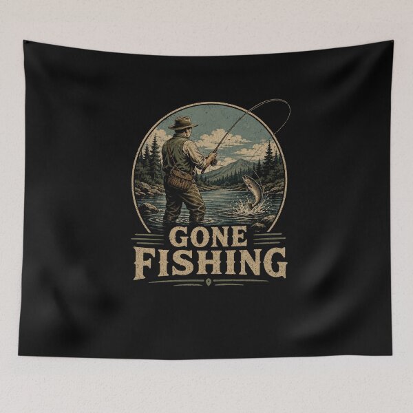 Item preview, Gone Fishing  designed and sold by TheEndDesign.