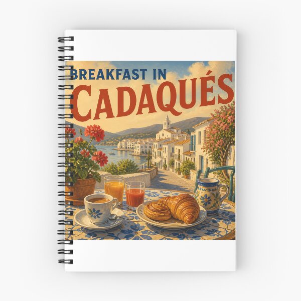 Item preview, Cadaqués Spain at Breakfast - Scenic Travel Destinations designed and sold by LSVart.