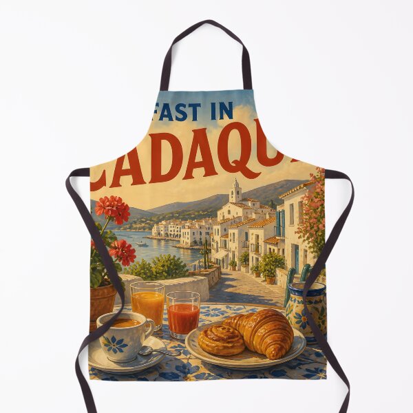 Item preview, Cadaqués Spain at Breakfast - Scenic Travel Destinations designed and sold by LSVart.