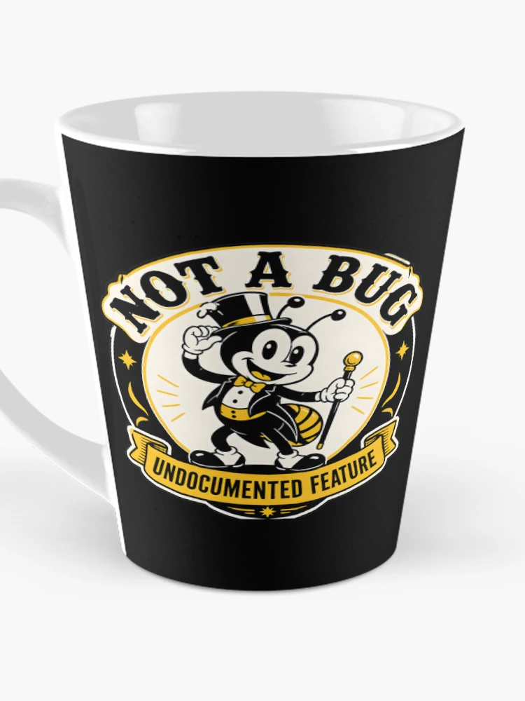 Thumbnail 3 of 4, Coffee Mug, Undocumented Feature Funny Programmer Bug Coder designed and sold by ThirdShiftLab.