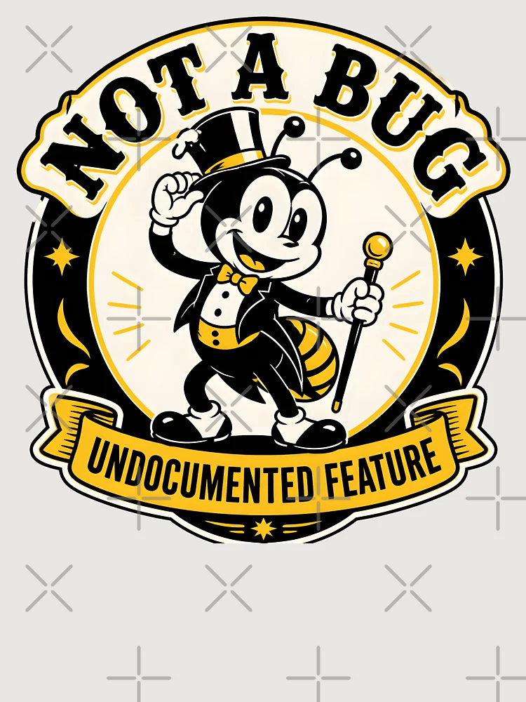 Thumbnail 6 of 6, Premium Oversized Sweatshirt, Undocumented Feature Funny Programmer Bug Coder designed and sold by ThirdShiftLab.