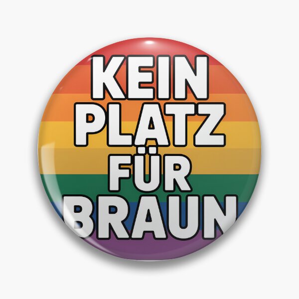 Item preview, Kein Platz für Braun - Linke Antifa Sticker designed and sold by LoFizzy.