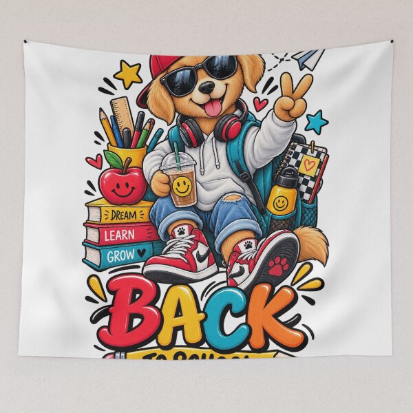 Item preview, Cute Back to School Dog Student School Supplies Design designed and sold by favoprintaart.
