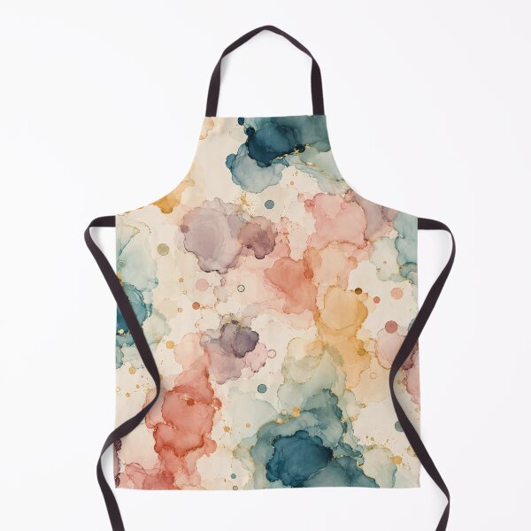 Item preview, Abstract Alcohol Ink Marble Pattern Teal Gold Foil Fluid Art designed and sold by QCena.