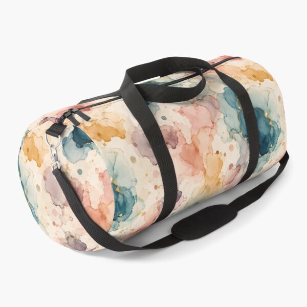 Item preview, Abstract Alcohol Ink Marble Pattern Teal Gold Foil Fluid Art designed and sold by QCena.