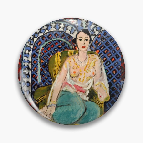Item preview, Seated Odalisque by Henri Matisse: Fauvist Figurative Fine Art Print designed and sold by artofuniverse.