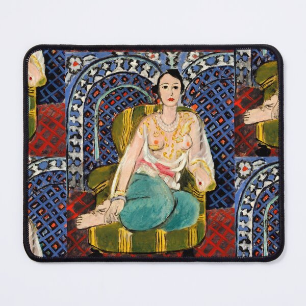 Item preview, Seated Odalisque by Henri Matisse: Fauvist Figurative Fine Art Print designed and sold by artofuniverse.