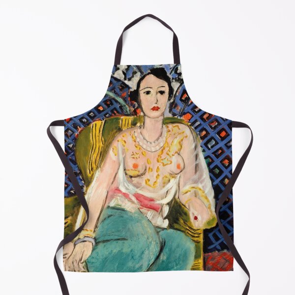 Item preview, Seated Odalisque by Henri Matisse: Fauvist Figurative Fine Art Print designed and sold by artofuniverse.