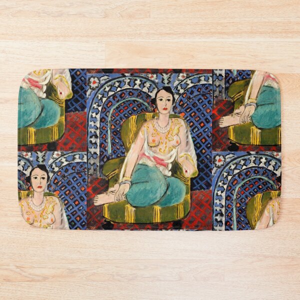 Item preview, Seated Odalisque by Henri Matisse: Fauvist Figurative Fine Art Print designed and sold by artofuniverse.
