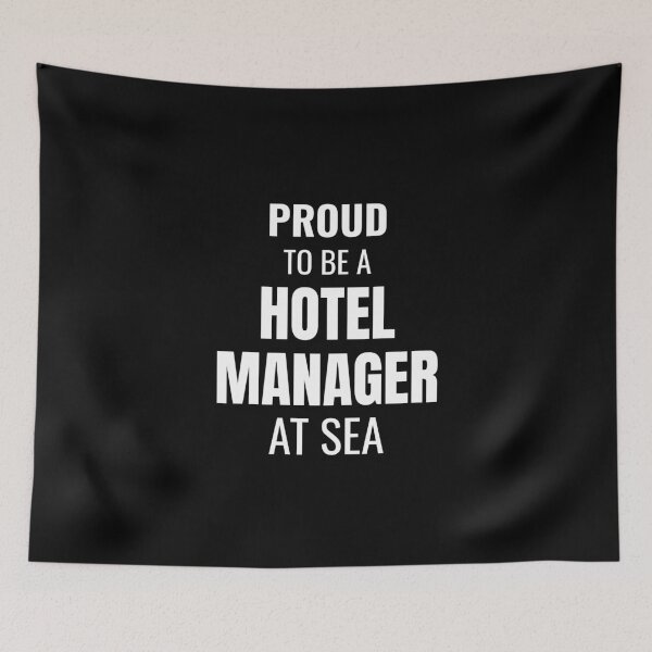 Item preview, Proud to be a Hotel Manager at Sea (White) designed and sold by ShipCrewNation.