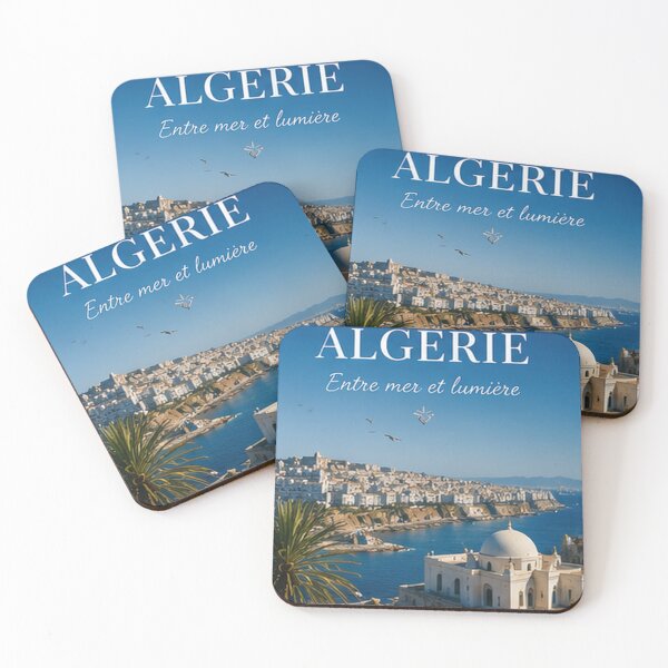 Item preview, Algiers Bay, Algeria Travel Poster — Between Sea and Light designed and sold by Louise2026.