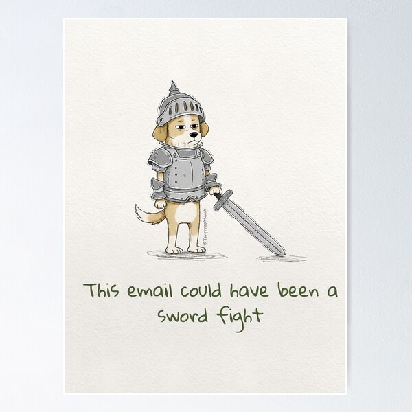 Item preview, Reluctant Dog Knight in Full Armor designed and sold by Flying Doggo.