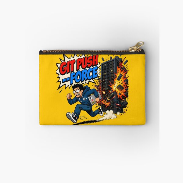 Item preview, Git Push Force Production Exploding Server Funny Coder designed and sold by ThirdShiftLab.