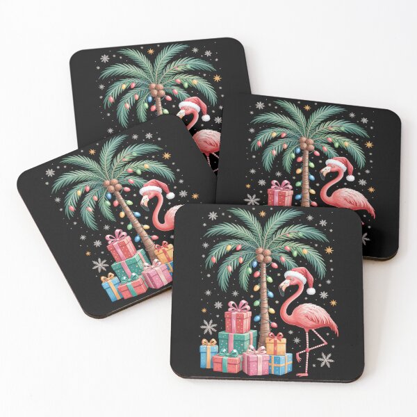 Item preview, Christmas Flamingo by Palm Tree designed and sold by jkrphoto.
