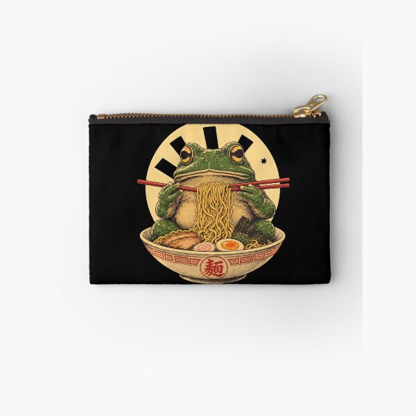 Item preview, Frog eating noodles ramen  designed and sold by notorius12.