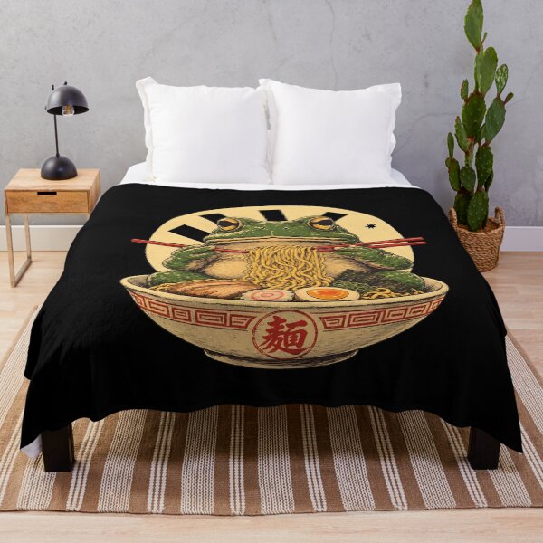 Item preview, Frog eating noodles ramen designed and sold by notorius12.