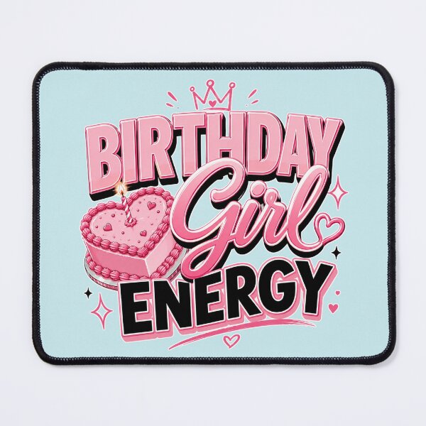 Item preview, Birthday Girl Energy – Pink Birthday Party Cake Birthday Design designed and sold by TheStephanieRome.