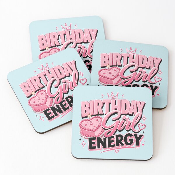 Item preview, Birthday Girl Energy – Pink Birthday Party Cake Birthday Design designed and sold by TheStephanieRome.