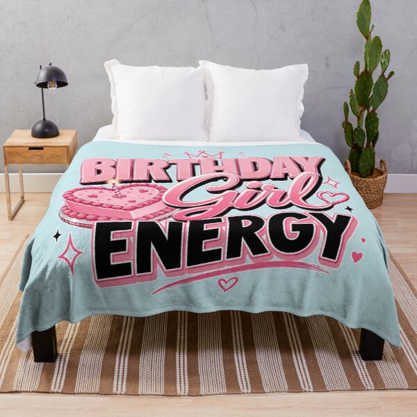 Item preview, Birthday Girl Energy – Pink Birthday Party Cake Birthday Design designed and sold by TheStephanieRome.