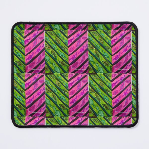 Item preview, Pink and Green Dinosaur Chevrons  designed and sold by DancingCreek.