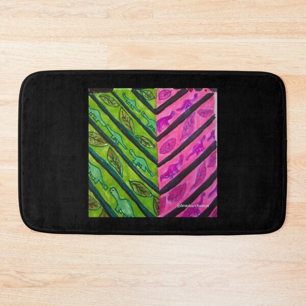 Item preview, Pink and Green Dinosaur Chevrons  designed and sold by DancingCreek.