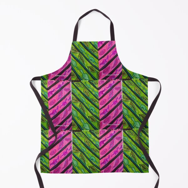 Item preview, Pink and Green Dinosaur Chevrons designed and sold by DancingCreek.