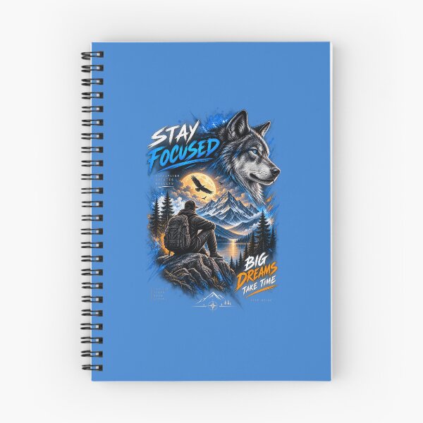 Item preview, Stay Focused Wolf Mountain Adventure designed and sold by     GoodVibe Prints.