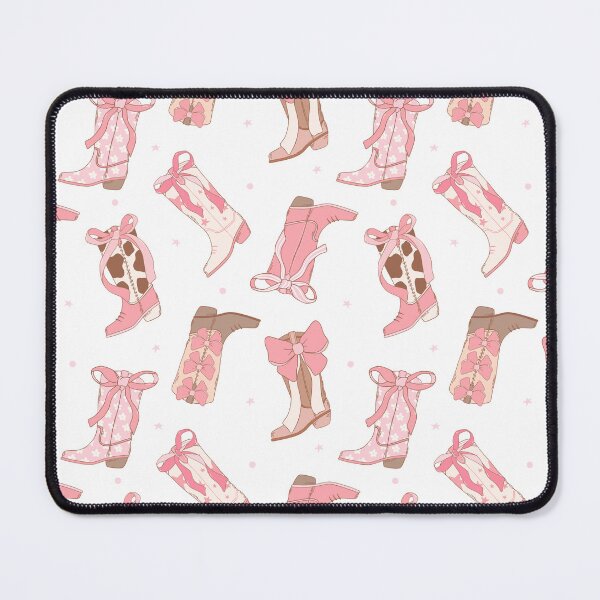 Item preview, Cute Coquette Cowgirl Pink Boots Pattern designed and sold by MiaBellaGirl.
