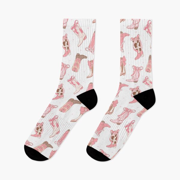 Item preview, Cute Coquette Cowgirl Pink Boots Pattern designed and sold by MiaBellaGirl.