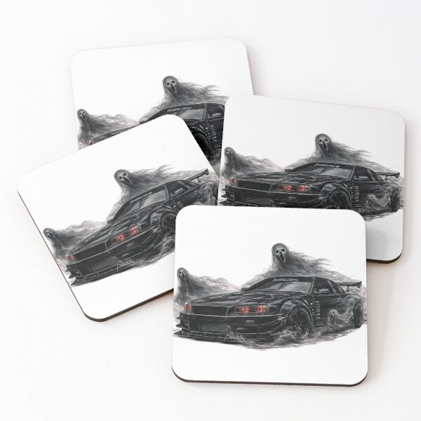 Item preview, GHOST CAR HALLOWEEN ART designed and sold by Syedshah13.