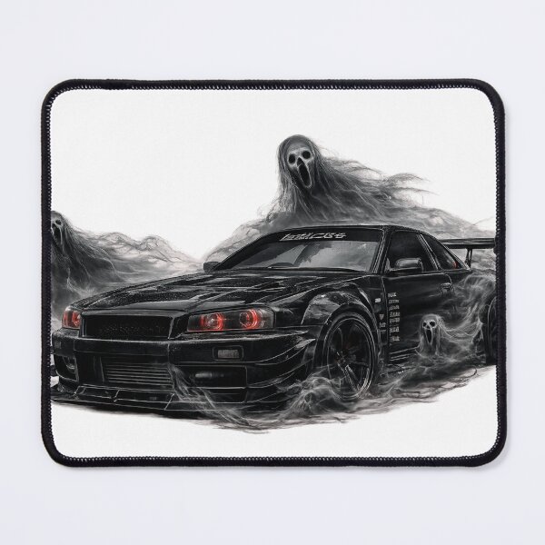 Item preview, GHOST CAR HALLOWEEN ART designed and sold by Syedshah13.