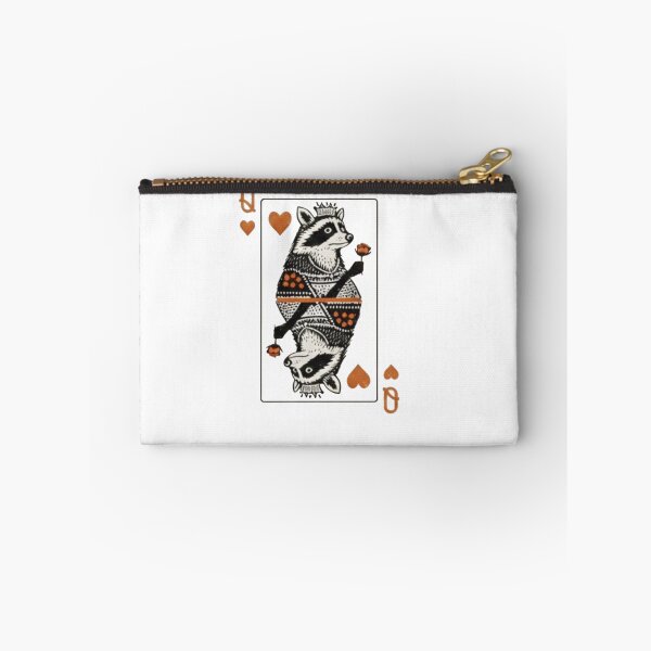 Item preview, Queen of Hearts Raccoon – Funny Trash Panda Playing Card designed and sold by Gbriel3.