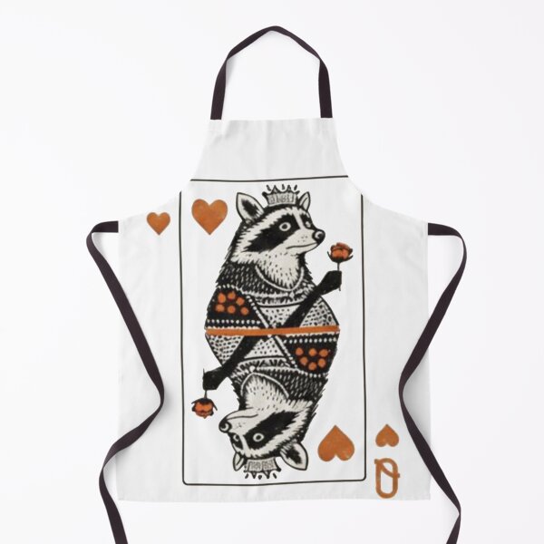 Item preview, Queen of Hearts Raccoon – Funny Trash Panda Playing Card designed and sold by Gbriel3.