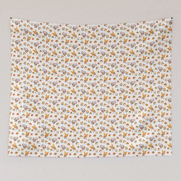 Item preview, Autumn Mushroom and Botanical Elements Seamless Pattern designed and sold by Onulodesign.