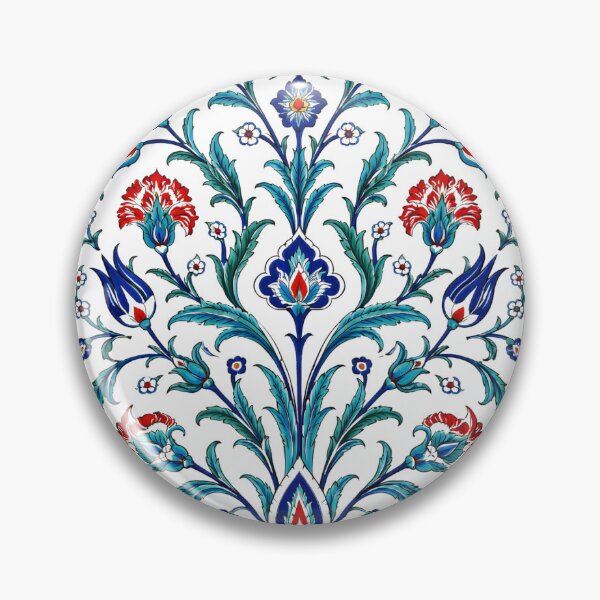 Item preview, Ottoman Floral Elegance – Iznik Inspired Turkish Tile Art Print designed and sold by Psycho-Crazy.