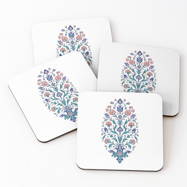 Item preview, Ottoman Floral Elegance – Iznik Inspired Turkish Tile Art Print designed and sold by Psycho-Crazy.